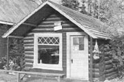 Building number 23 at Pioneer Park was originally a bunkhouse for Orr's Stageline. Afterward, it was sometimes used for Fairbanks' Hospitality Center.