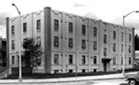 Hess Hall as it appeared before it was torn down, to make way for the Gruening Building, in 1970. Hess Hall was the first concrete structure built on the campus.