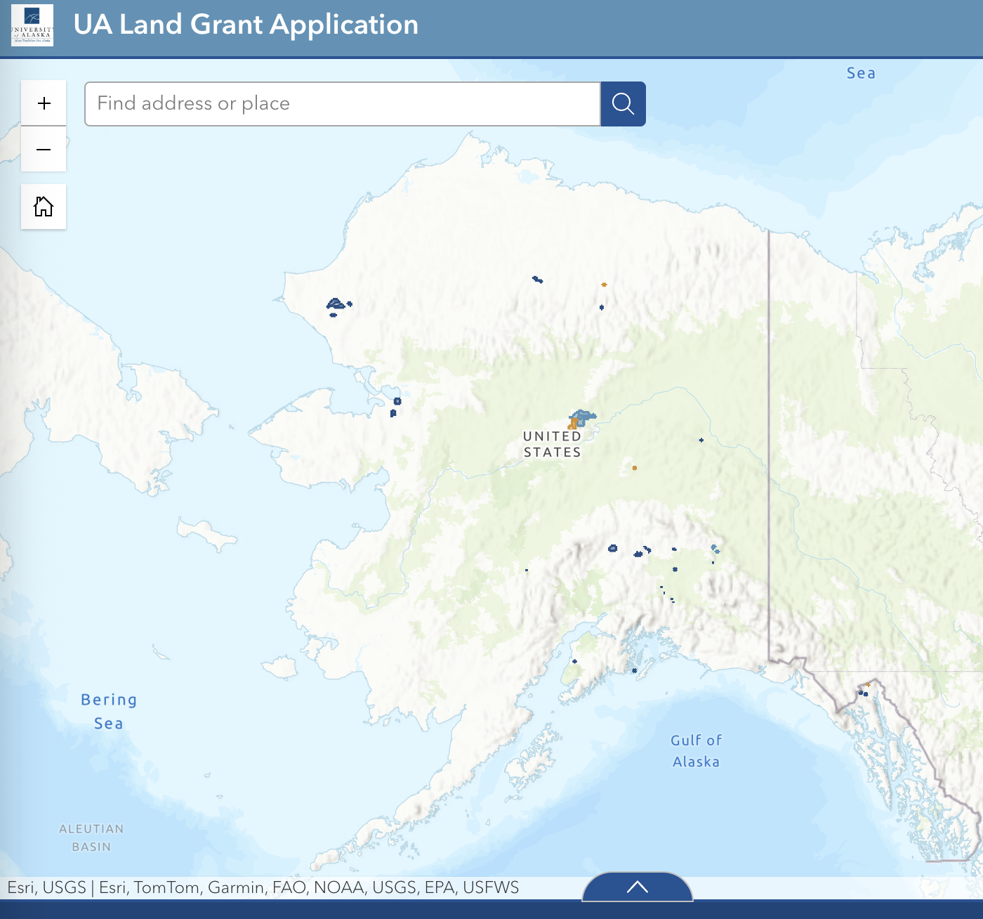 Screenshot of GIS map