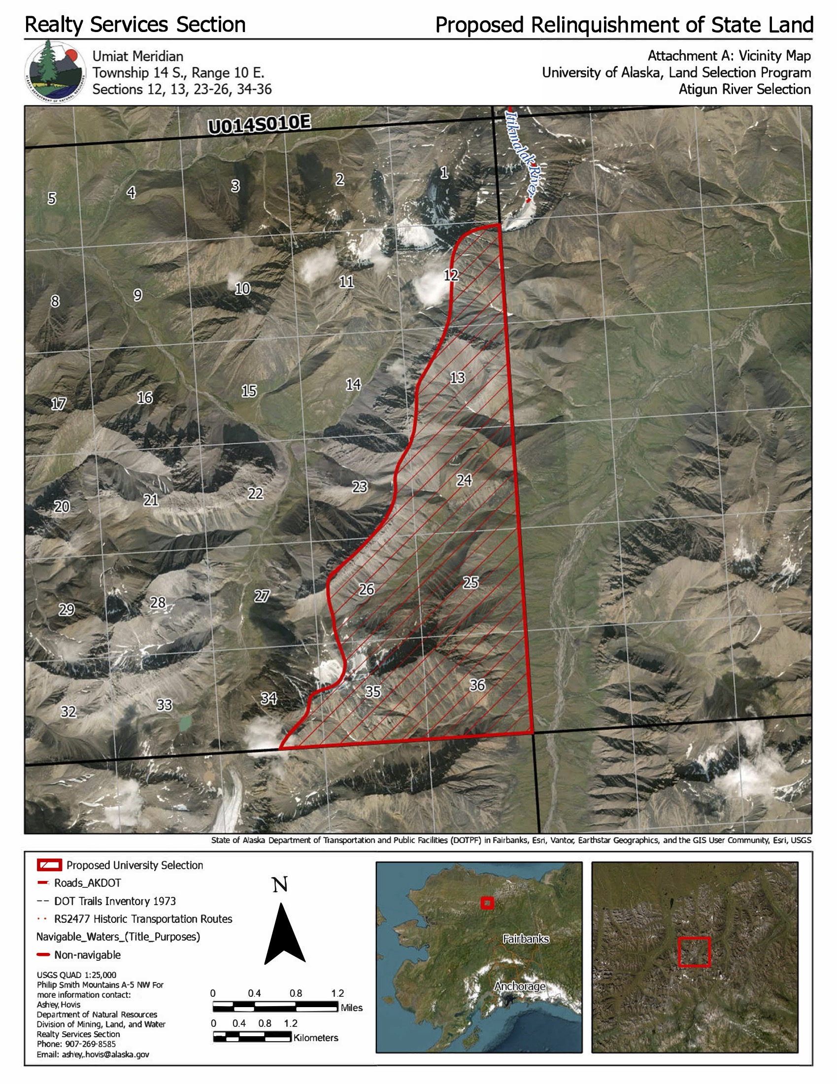 Public Notice Atigun River Map