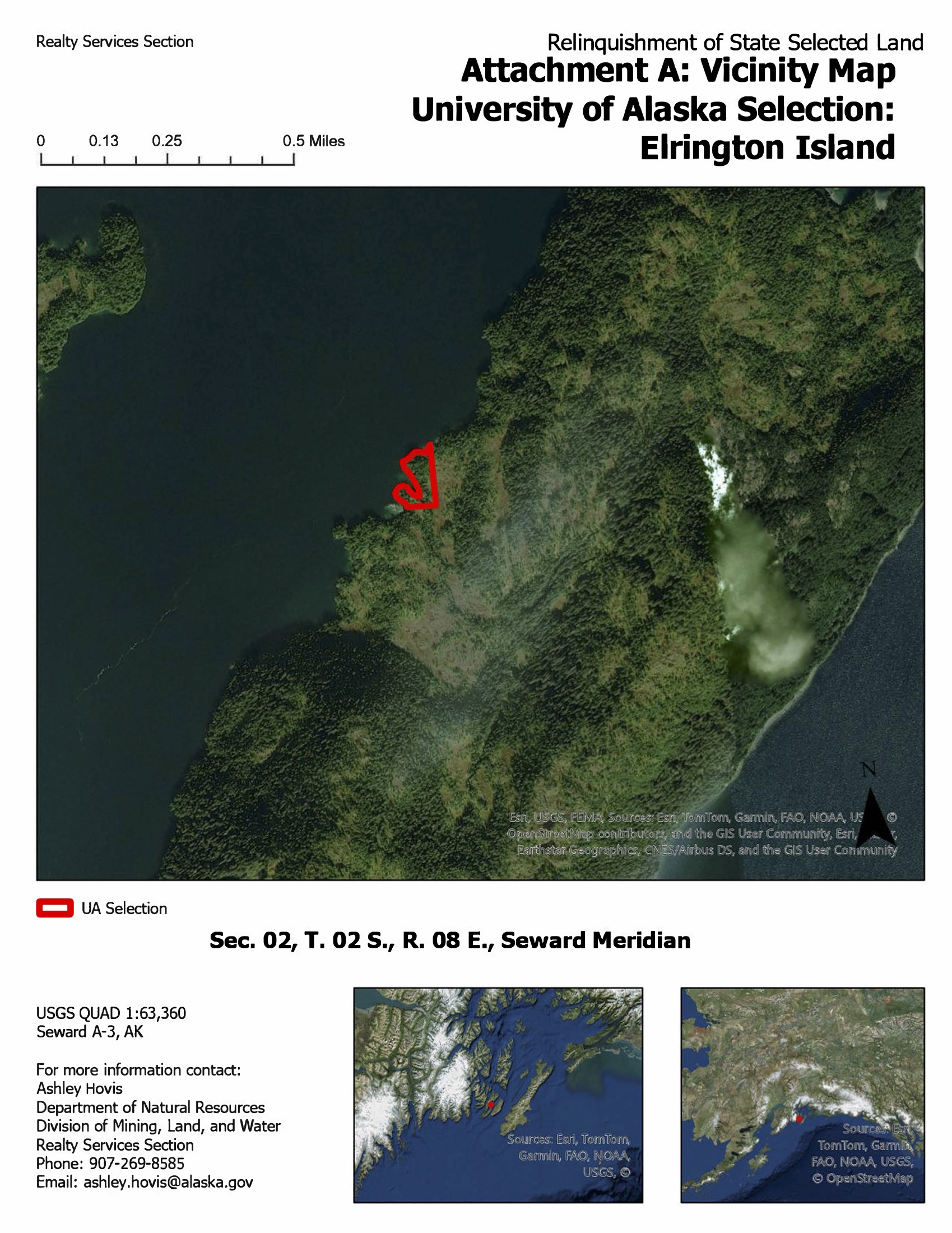 Elrington public notice map