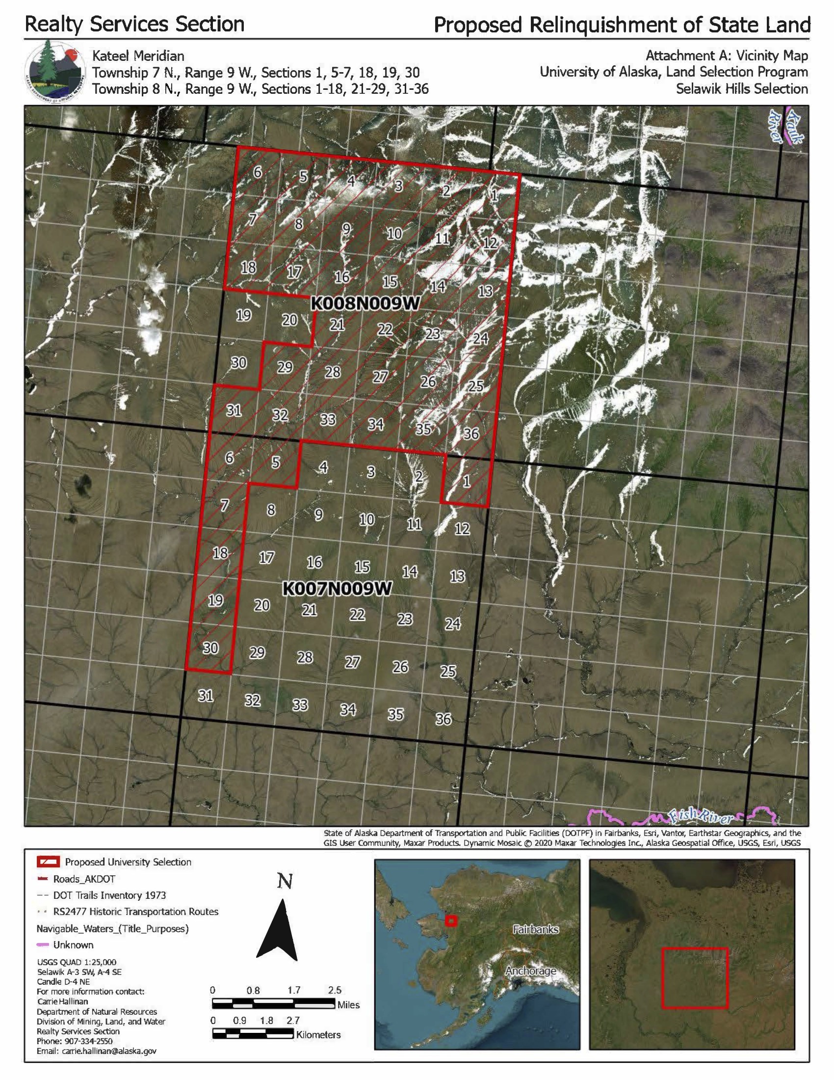 Selawik Hills map public notice