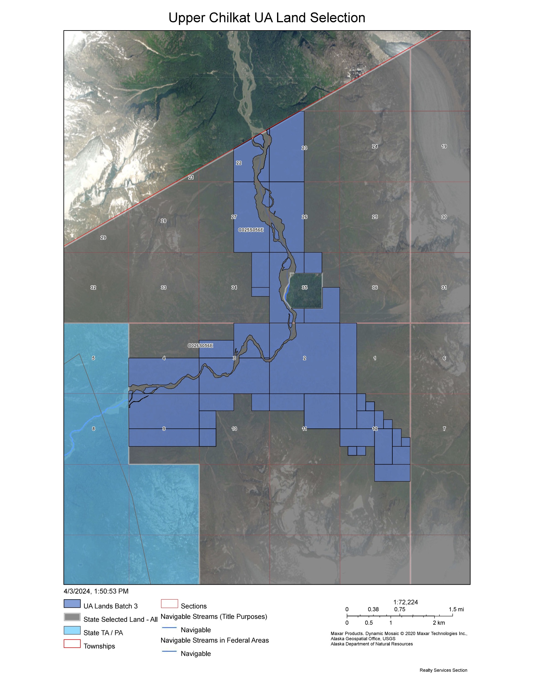 Upper Chilkat PN map