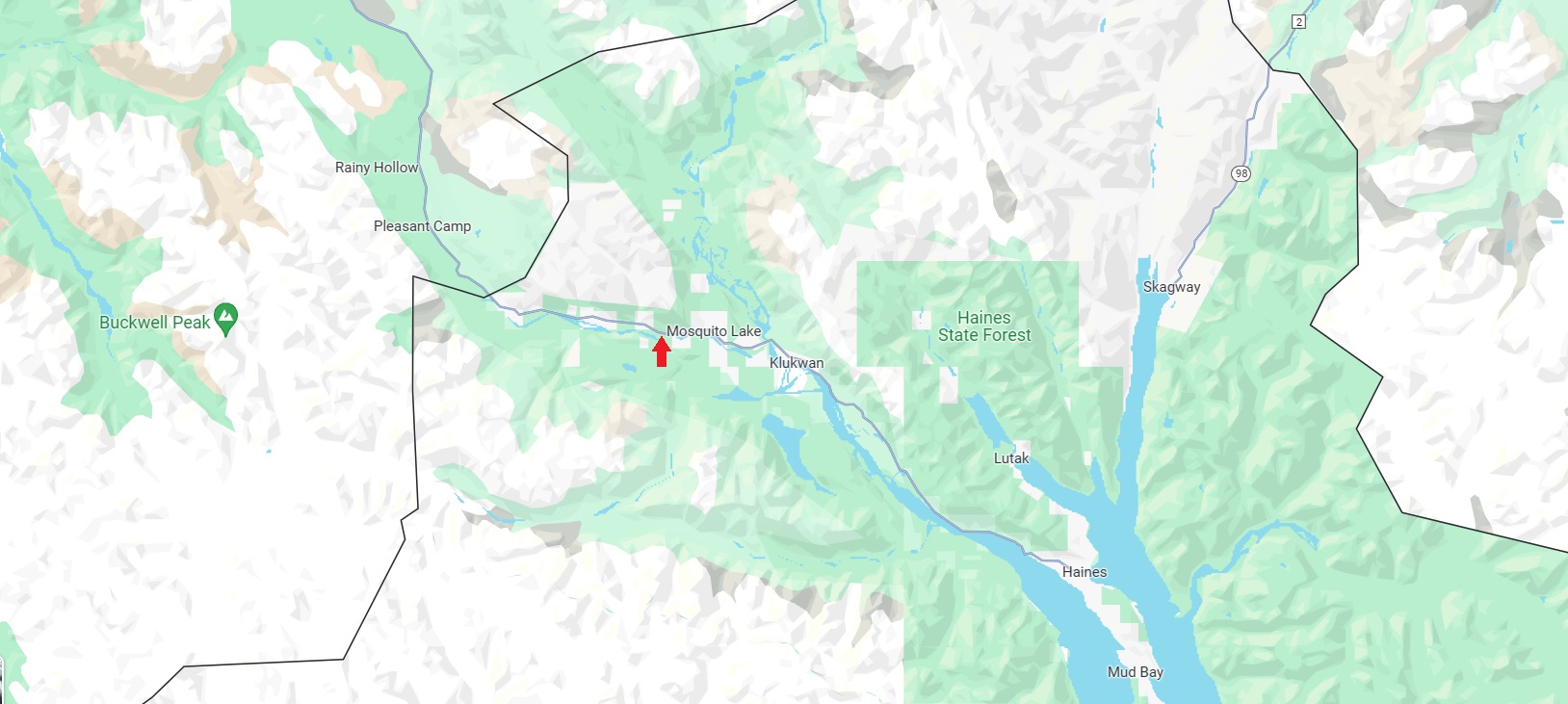 Klehini River Map 